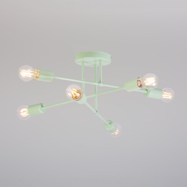 Lustră aplicată CAMBRIDGE, 6 x E27, 15 W, 230 V, verde