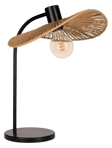 Eglo 31965 - Lampă de masă SIRUELA, 1xE27/42W/230V, maro/negru