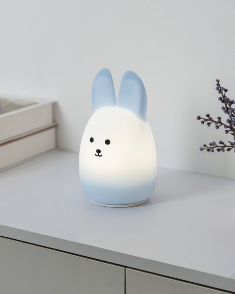 Eglo 75947 - Lumină de veghe LED RGBW reîncărcabilă pentru copii CASTELLINO LED/5W/5V 1200mAh, iepuraș