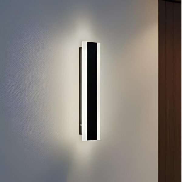 Aplică de perete pentru exterior LED MIRANA S LED/8W/230V 4000K IP44 30 cm neagră