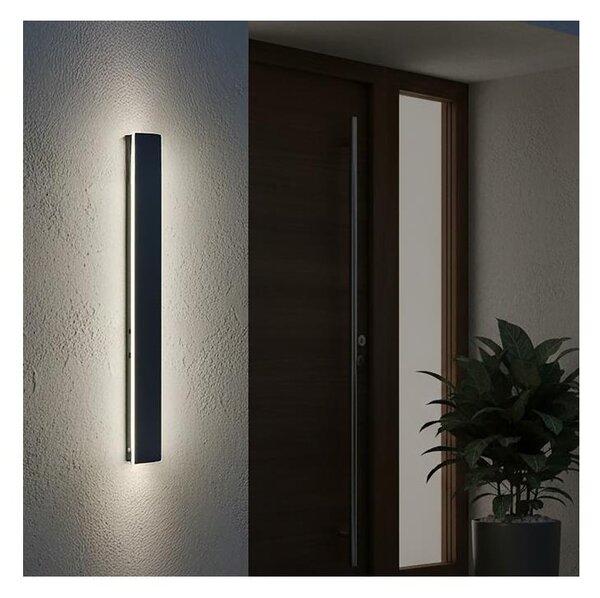 Aplica LED de exterior MIRANA LED/12W/230V 4000K IP44 60 cm neagră