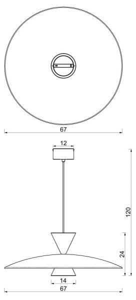 Lustră suspendată pe cablu MISTIC 1xGX53/15W/230V bordo