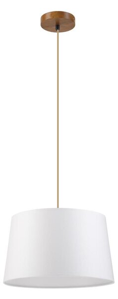 Lustră pe cablu AIDA 1xE27/60W/230V, diam. 35 cm, stejar/maro/alb