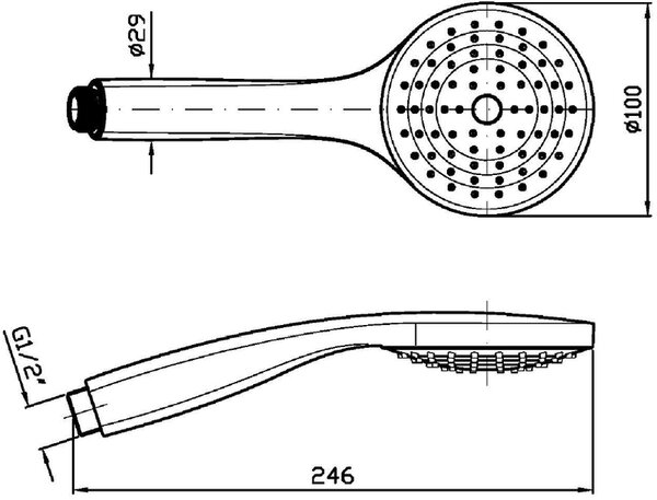 Zucchetti Brim duș de mână crom Z94743