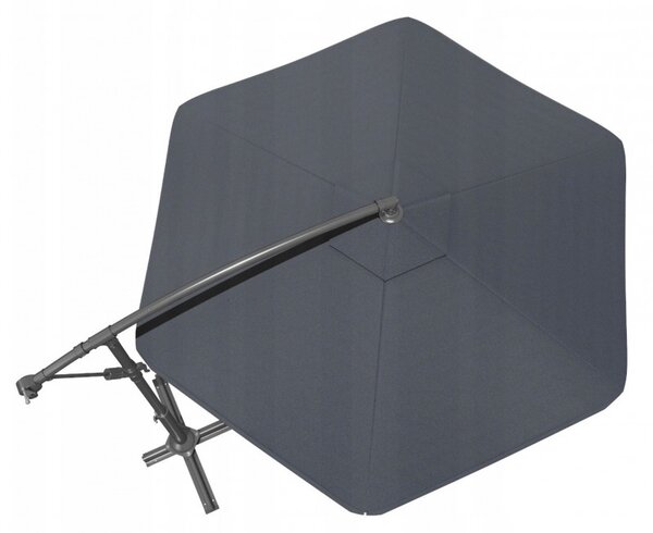 Umbrela de soare pliabila pentru gradina ARCADIA 300 cm, gri