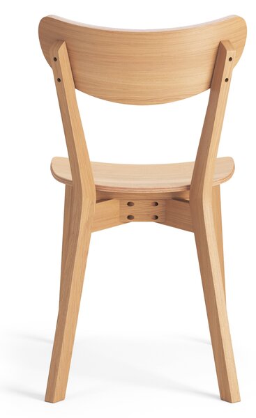 ROXY Stejar natural - SCAUN DE LEMN PENTRU SALON SUFRAGERIE BUCĂTĂRIE RETRO