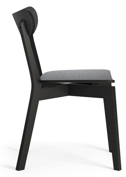MAZZONI EXPORT ROXY Negru - SCAUN DE LEMN PENTRU SALON SUFRAGERIE BUCĂTĂRIE RETRO