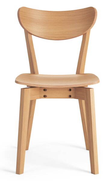 ROXY Stejar natural - SCAUN DE LEMN PENTRU SALON SUFRAGERIE BUCĂTĂRIE RETRO