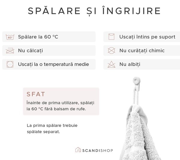 Prosop de maini Confort 50 x 100 cm verde deschis, 100% bumbac