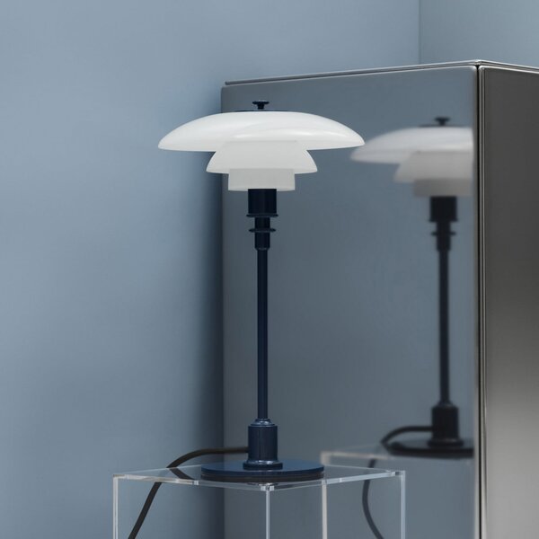 Lampă de masă Louis Poulsen, PH 2/1, Albastru, Camera de zi, Sticlă, Design
