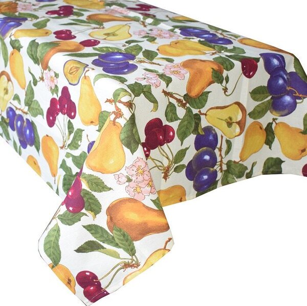 Fata de masa Fruits, bumbac 100%, multicolor