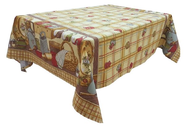 Fata de masa Bucatarie traditionala, bumbac 100%, multicolor