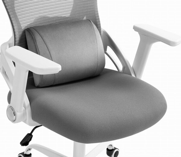CABRO C507 scaun ergonomic cu suport lombar și pentru cap reglabil, gri