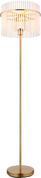 Globo Lighting Gorley lampă de podea 1x60 W alb-transparent-auriu 15698SM