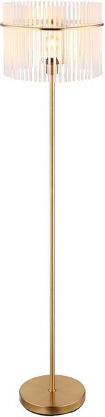 Globo Lighting Gorley lampă de podea 1x60 W alb-transparent-auriu 15698SM