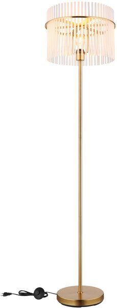 Globo Lighting Gorley lampă de podea 1x60 W alb-transparent-auriu 15698SM