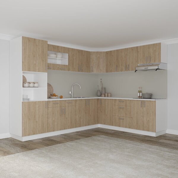 Corp haaus Karo, Lemn Natural/Alb, 98 x 50 x 80 cm