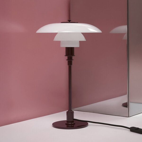 Lampă de masă Louis Poulsen, PH 3/2, Roșu, Camera de zi, Sticlă, Design