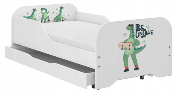 Pat complet pentru copii 140 x 70 cm - DINO TRAVEL