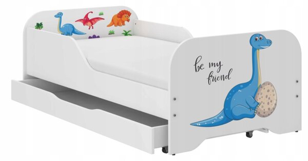Pat complet pentru copii 140 x 70 cm - DINO FRIEND