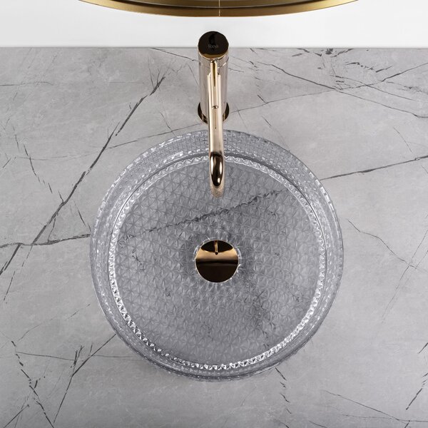 Lavoar pe blat Rea Cristal Light Grey