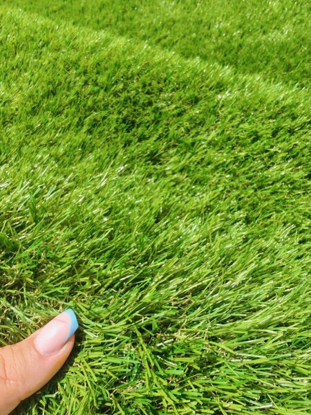 Gazon Artificial Jakarta, Fir 30 mm, Verde, pentru Grădină, Curte, Terasă și Piscină 2 metri, 13 metri