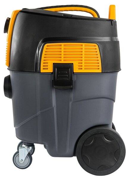 Aspirator industrial 1600 W fără sac 30 l cu HEPA filtru și sertar pentru scule POWERMAT PM-OD-1600T-PRO