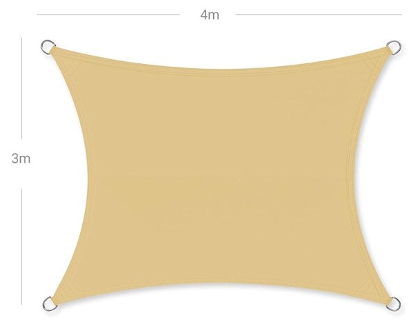 Prelata parasolar Songmics Galben 300x400 cm