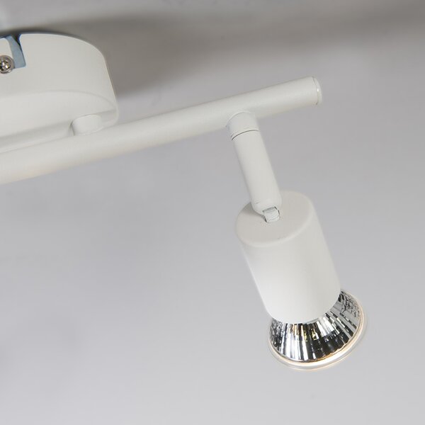 Spot modern alb inclinabil cu 2 lumini - Jeany