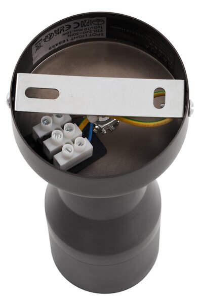 Spotlight modern tavan, culoare metal gri-inchis, GU10, rotund 50mm - Stanley