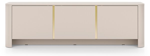 Dulap TV Sorrenti 168 cm - cashmere / auriu