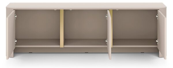 Dulap TV Sorrenti 168 cm - cashmere / auriu