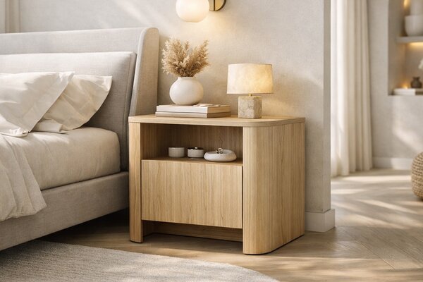 Noptieră Sorrenti 58 cm - stejar Vicenza