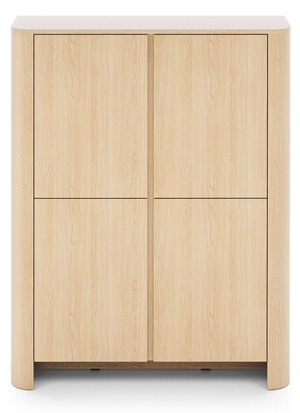 Comodă înaltă Sorrenti 103 cm - stejar Vicenza