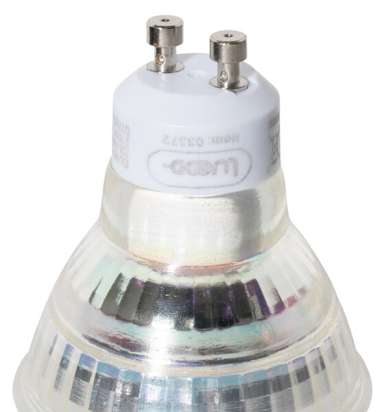 Set de 5 becuri LED GU10 50mm clare 2,5W 450 lm 2700K