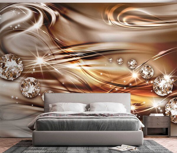 Fototapet Modele elegante cu elemente strălucitoare, Fototapet flori 3D, Fototapet populare, u05228 - Tapeko.ro