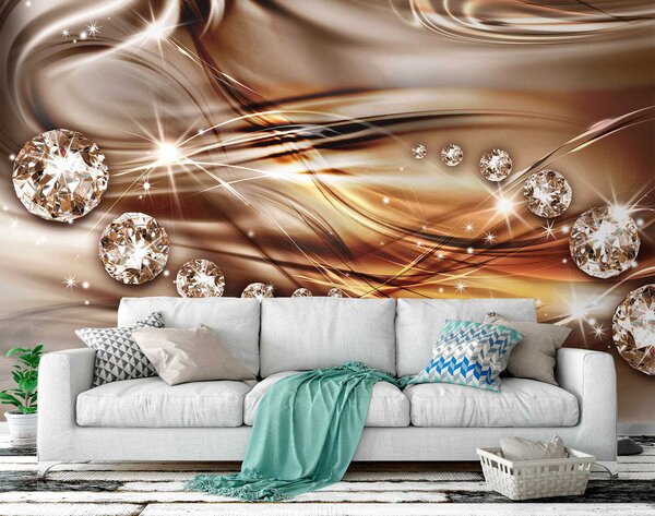 Fototapet Modele elegante cu elemente strălucitoare, Fototapet flori 3D, Fototapet populare, u05228 - Tapeko.ro