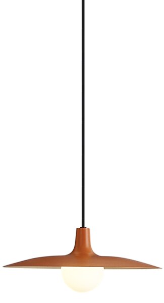 Lampă suspendată retro portocalie pentru sistem de șină monofazat - Slimline Panzi