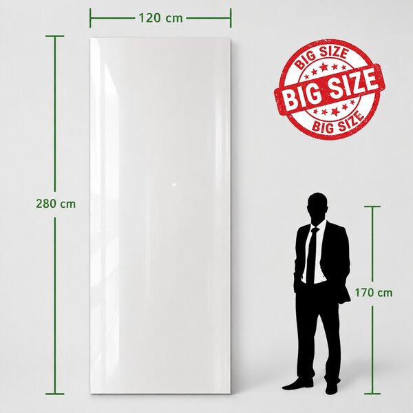 Panou autoadeziv Alb lucios 120x280 cm