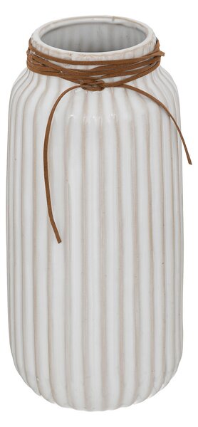 Vaza ceramica cu panglica decorativa, 28,5 cm