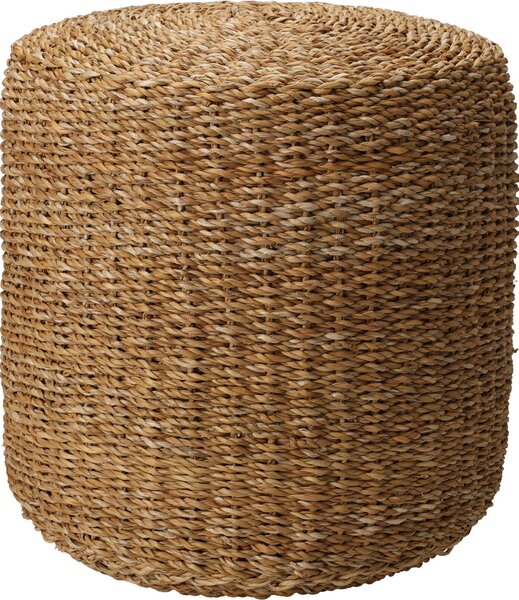 Puf taburet rotund din iarba de mare, Ø 40 cm