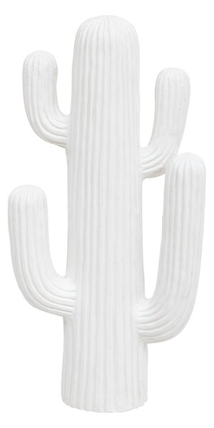 Ornament cactus exterior Rodrigo 58 cm înălțime alb