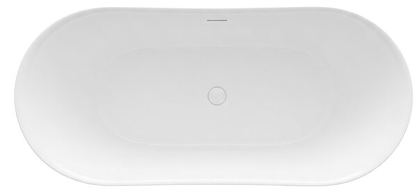 Cadă de baie independentă Rea Lusso Slim 170×74 cm, albă, REA-W0504