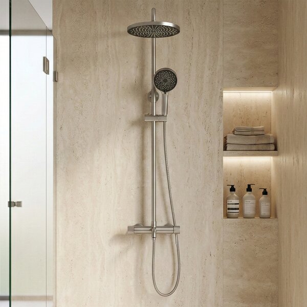Set dus Rea Lungo Stripe Brush Nickel