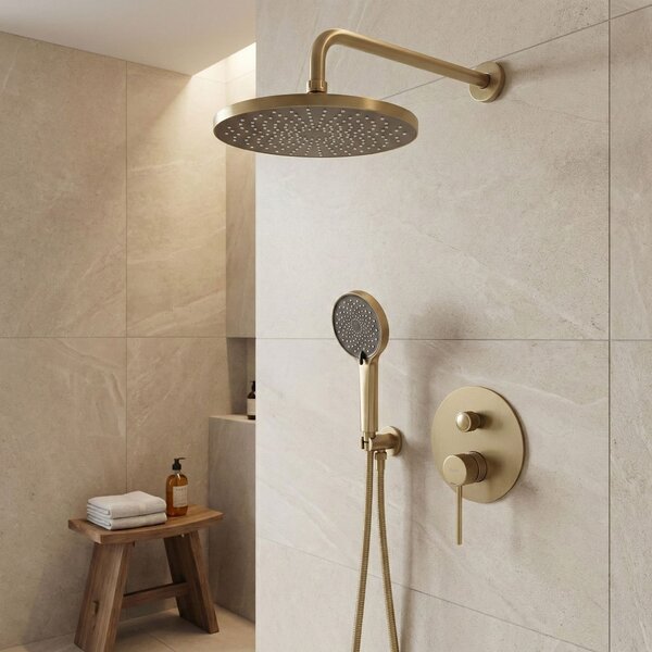 Set de dus incastrat Rea Lungo Stripe Gold Brush + BOX