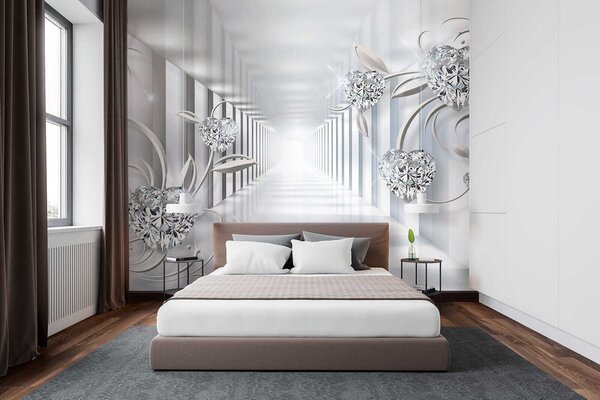 Tapet Inimi de diamant în tunel, Fototapet 3D, u07513 : Uwalls.ro