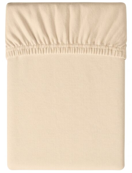 Cearsaf Jersey svetle bej 180 x 200 cm