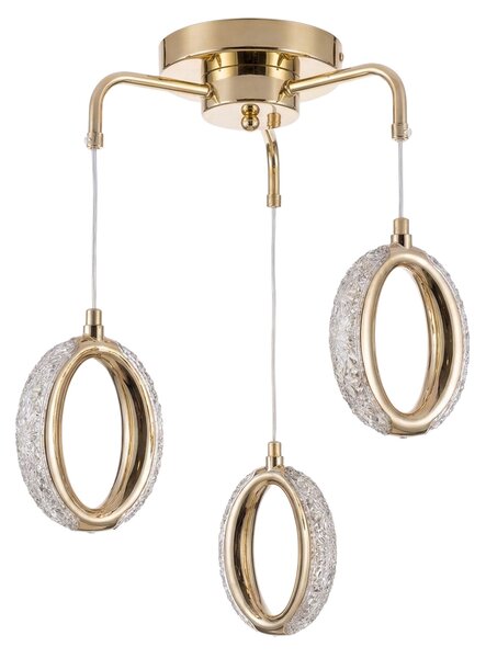 LAMPĂ LED SUSPENDATĂ DE TAVAN G176-3CP GOLD