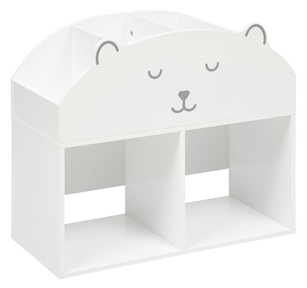 Raft pentru cărți pentru copii ursulet TEDDY, 56 x 30 x 64 cm