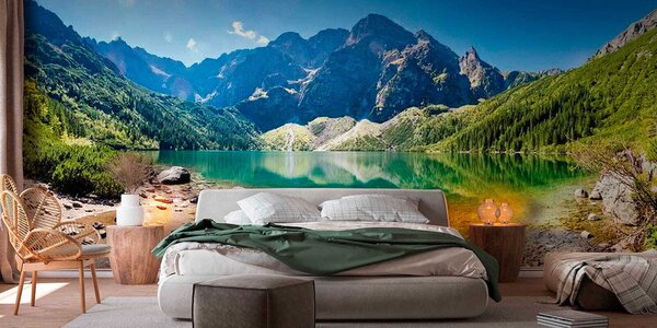 Fototapet Lac cu munți în fundal, Fototapet munți, Fototapet populare, u09994 - Tapeko.ro
